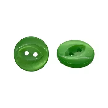 Пуговица 28L (210 зелёный), 144 шт