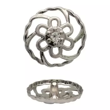 Пуговица 30 мм (никель), 12 шт