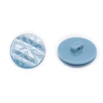 Пуговица 32L (col.04 (голубой)), 24 шт