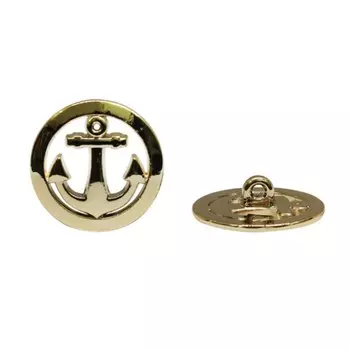 Пуговица 32L (G (золото)), 24 шт