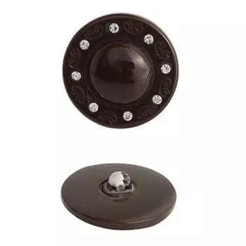 Пуговица (3.01-445-35А) (т.коричневый), 12 шт