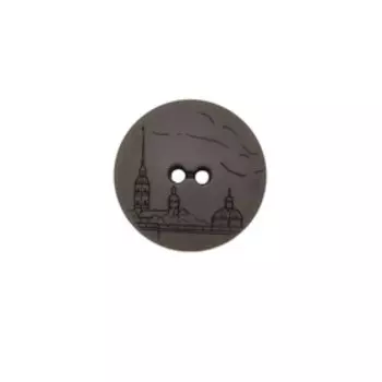 Пуговица (3.02-1267-45) «Санкт-Петербург» (кора), 24 шт