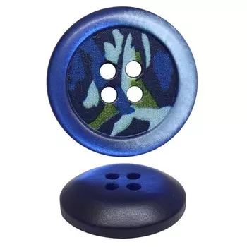 Пуговица 44L (C (синий)), 12 шт