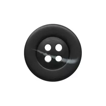 Пуговица 4 прокола (5427 черн. /серый мат.), 100 шт