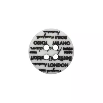 Пуговица 4 прокола «Города», 50 шт