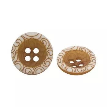 Пуговица 4 прокола «Узор», 50 шт