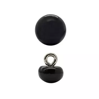 Пуговица 8 мм (Black (чёрный)), 36 шт