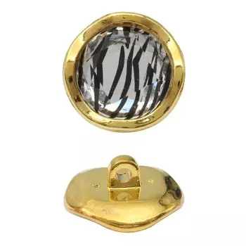 Пуговица CTI 0336 36L (золото/бел.черн.), 24 шт