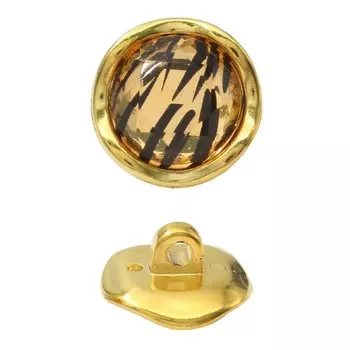 Пуговица CTI 0336 36L (золото/беж.черн.), 24 шт