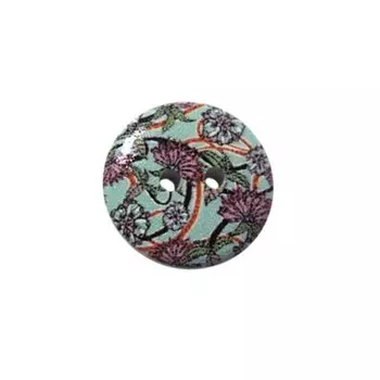 Пуговица деревянная «Цветы» 15 мм (цвет 10), 100 шт