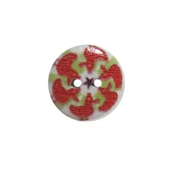 Пуговица деревянная «Цветы» 15 мм (цвет 110), 100 шт