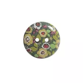 Пуговица деревянная «Цветы» 15 мм (цвет 126), 100 шт