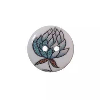 Пуговица деревянная «Цветы» 15 мм (цвет 154), 100 шт