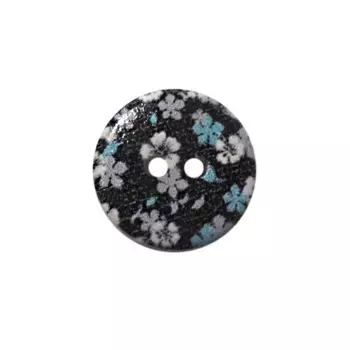 Пуговица деревянная «Цветы» 15 мм (цвет 211), 100 шт