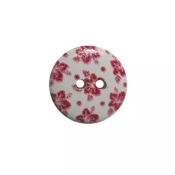 Пуговица деревянная «Цветы» 15 мм (цвет 24), 100 шт