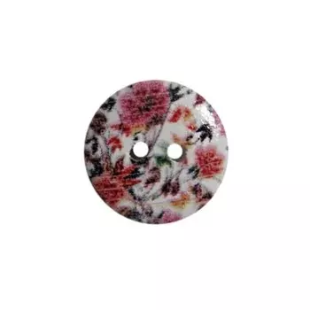 Пуговица деревянная «Цветы» 15 мм (цвет 263), 100 шт