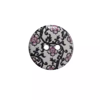 Пуговица деревянная «Цветы» 15 мм (цвет 35), 100 шт