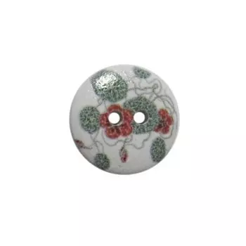 Пуговица деревянная «Цветы» 15 мм (цвет 72), 100 шт