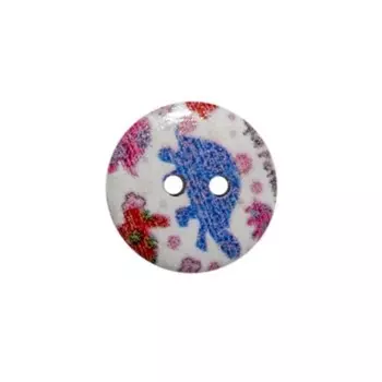 Пуговица деревянная «Фауна» 15 мм (Черепаха 2), 100 шт