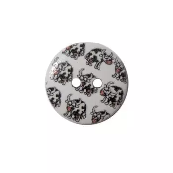 Пуговица деревянная «Фауна» 18 мм (Коровы 1), 100 шт