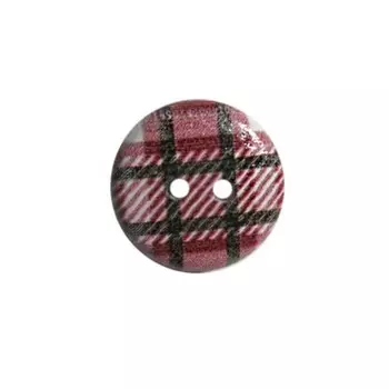 Пуговица деревянная «Клетка» 15 мм (цвет 40), 100 шт