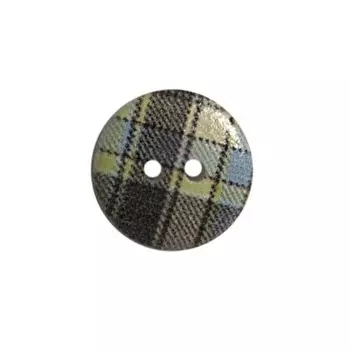 Пуговица деревянная «Клетка» 15 мм (цвет 51), 100 шт