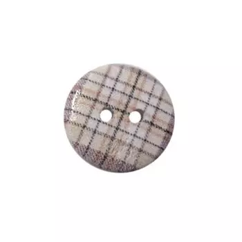 Пуговица деревянная «Клетка» 18 мм (цвет 10), 100 шт