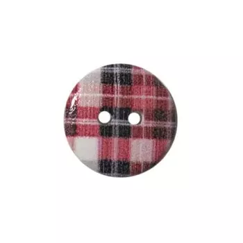 Пуговица деревянная «Клетка» 18 мм (цвет 48), 100 шт