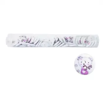 Пуговица деревянная «Мультяшные персонажи», 18 мм, 50 шт (Мишка 33), 1 упак