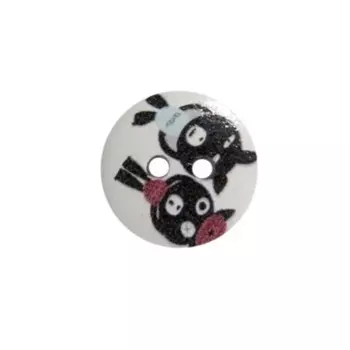 Пуговица деревянная «Мультяшные персонажи» 18 мм (Ослики), 100 шт