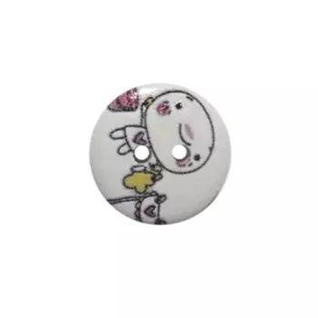 Пуговица деревянная «Мультяшные персонажи» 18 мм (персонаж 4), 100 шт