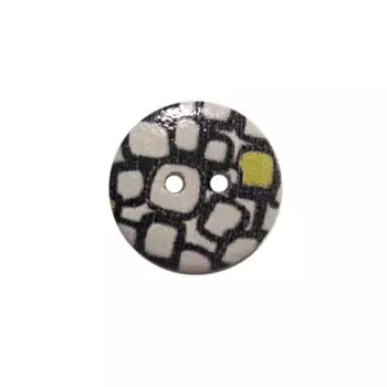 Пуговица деревянная «Орнамент» 15 мм (цвет 31), 100 шт