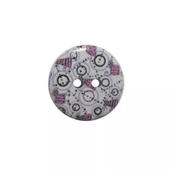 Пуговица деревянная «Орнамент» 18 мм (цвет 40), 100 шт