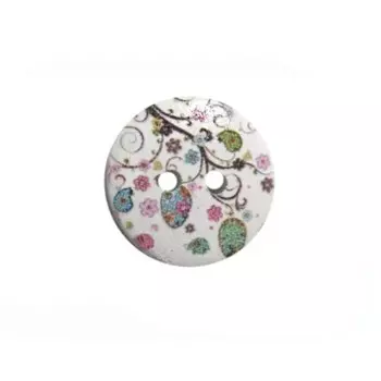 Пуговица деревянная «Орнамент» 18 мм (цвет 73), 100 шт