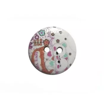 Пуговица деревянная «Сердечки» 18 мм (цвет 19), 100 шт