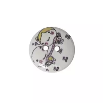 Пуговица деревянная «Сердечки» 18 мм (цвет 7), 100 шт