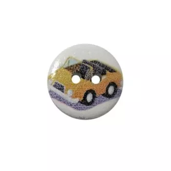 Пуговица деревянная «Транспорт» 15 мм (Кабриолет), 100 шт