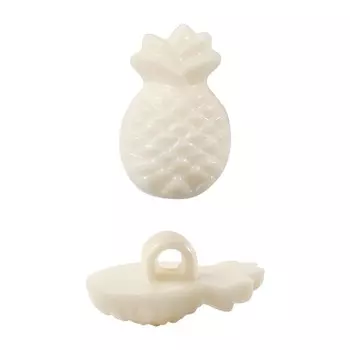 Пуговица детская «Ананас» (бежевый), 100 шт