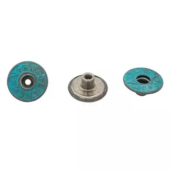 Пуговица джинсовая ломаная ножка JEANS 50586 (ответная часть заказывается отдельно), 50 шт