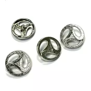 Пуговица «Капельки», размер 25 мм, цвет никель