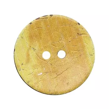 Пуговица кокос 48L (col.D (жёлтый)), 12 шт
