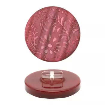 Пуговица костюмная на ножке, 34L , цв. бордо, 24 шт