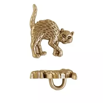 Пуговица «Кот», 21 мм (AG), 72 шт