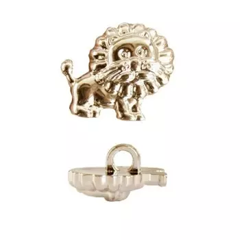 Пуговица «Лев» (57976) 18 мм (G), 72 шт