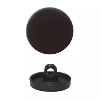 Пуговица металлической на ножке 36L (тёмно-коричневый), 36 шт