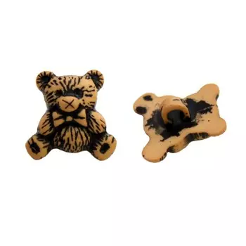 Пуговица «Мишка» (I0536-DWB) 30/1 (D16 беж), 36 шт