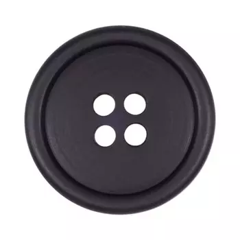 Пуговица мужская костюмная 11309/4 40 (мат/черн), 50 шт