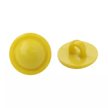 Пуговица на ножке, 11,5 мм (109 лимонный), 72 шт