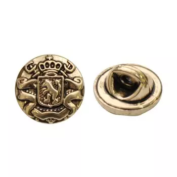 Пуговица на ножке, 13 мм (AG), 72 шт