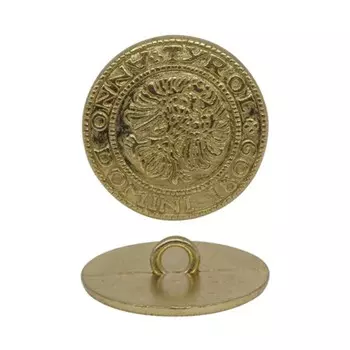 Пуговица на ножке 20 мм «Герб», 24 шт